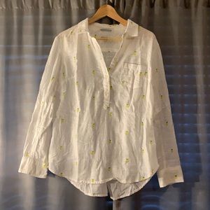 Light linen feel lemon shirt